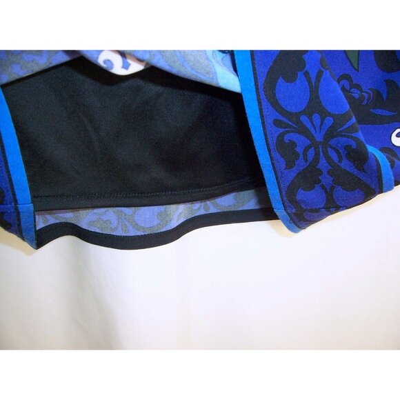 Laundry by Design Blue Floral Shift Dress 4 S Stretch Knit 3/4 Sleeve - Picture 4 of 9